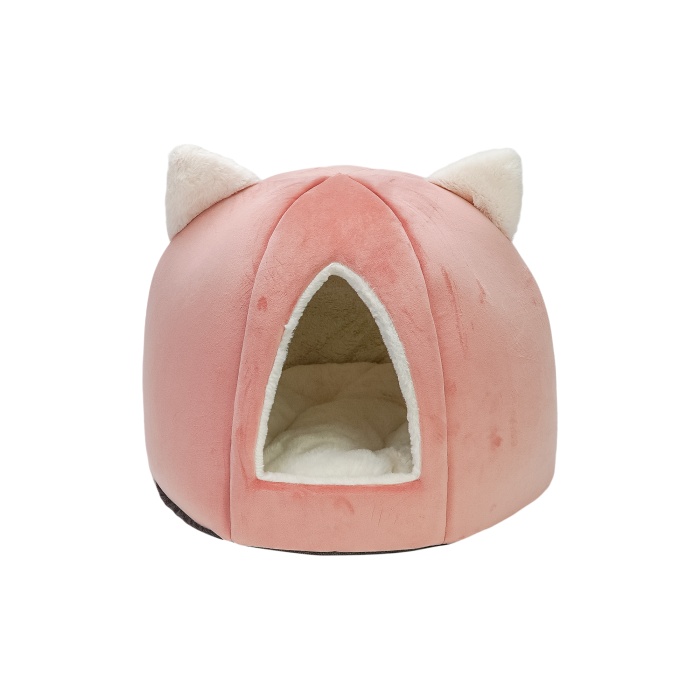 Pet Comfort Pumpkin Kedi Yatağı  Pembe 37x37x33cm - Lisinya