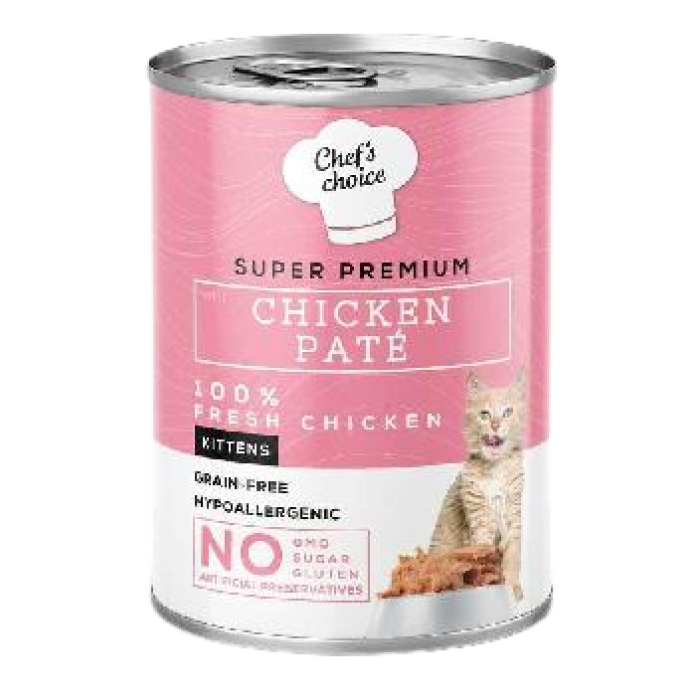 Chefs Choice Kitten Tavuklu Ezme Yavru Kedi Konservesi 400 Gr - Lisinya