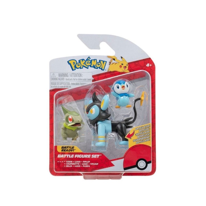 POK 95155-R Pokemon Battle 3Lü Figür Seti