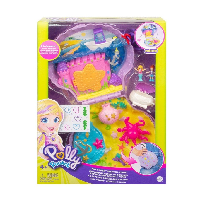 GKJ63 Polly Pocket Çanta Olabilen Micro Oyun Setleri / +4 yaş