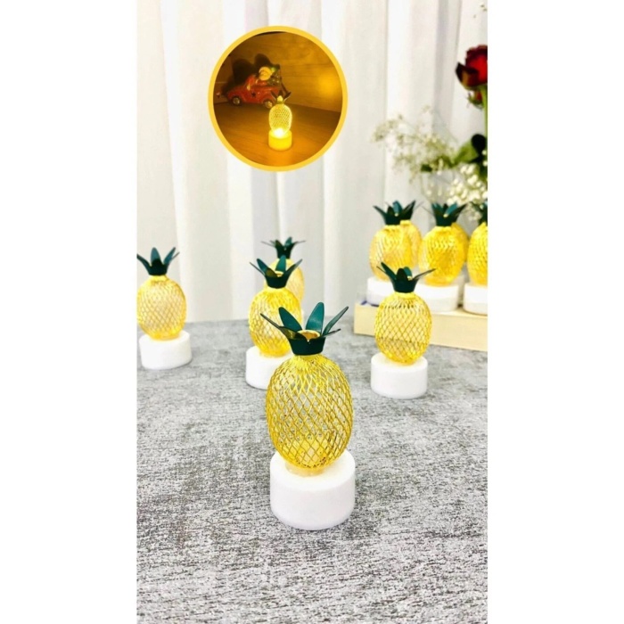 Led Mum Ananas Metal 2 Adet (Lisinya)