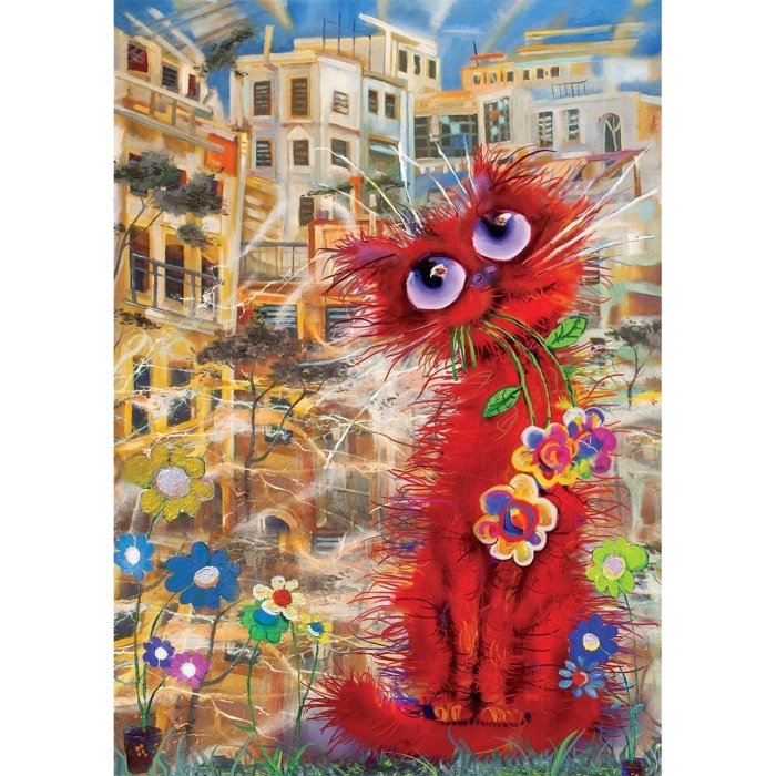 4582 Art Puzzle Kırmızı Kedi 260 Parça Puzzle