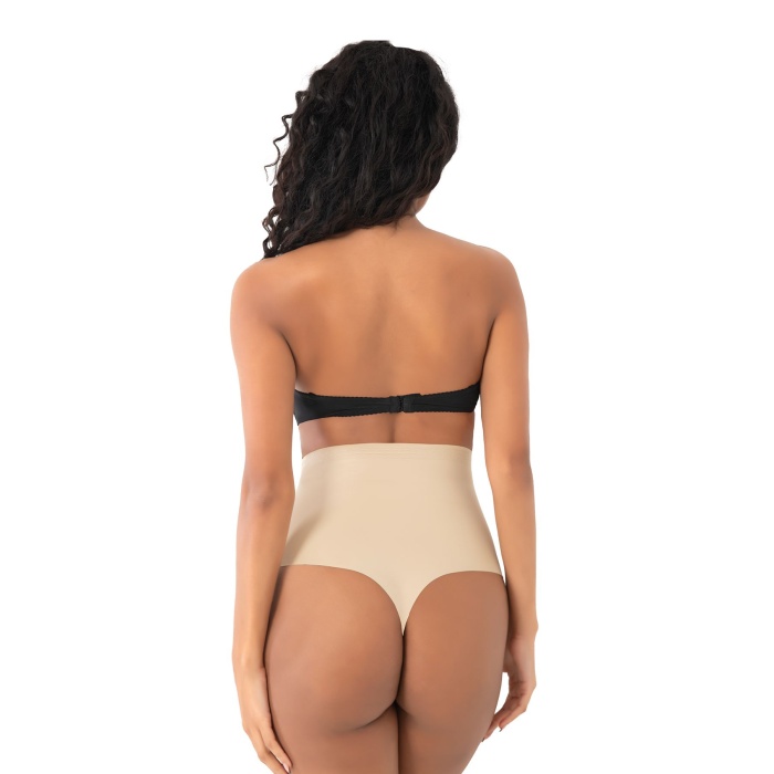 Lazer Seamless Dikişsiz Kadın Toparlayıcı String Tanga Korse Külot Ten