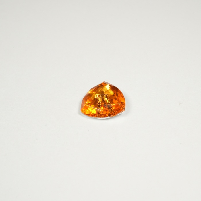 Üçgen Renkli Kristal Düğme - 3cm x 2cm x 1cm