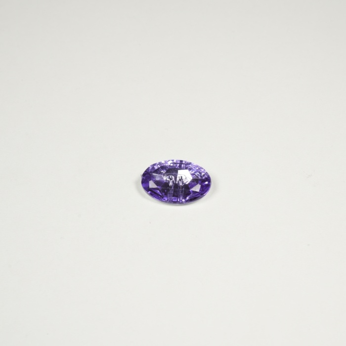 Oval Renkli Kristal Düğme - 3cm x 2 cm