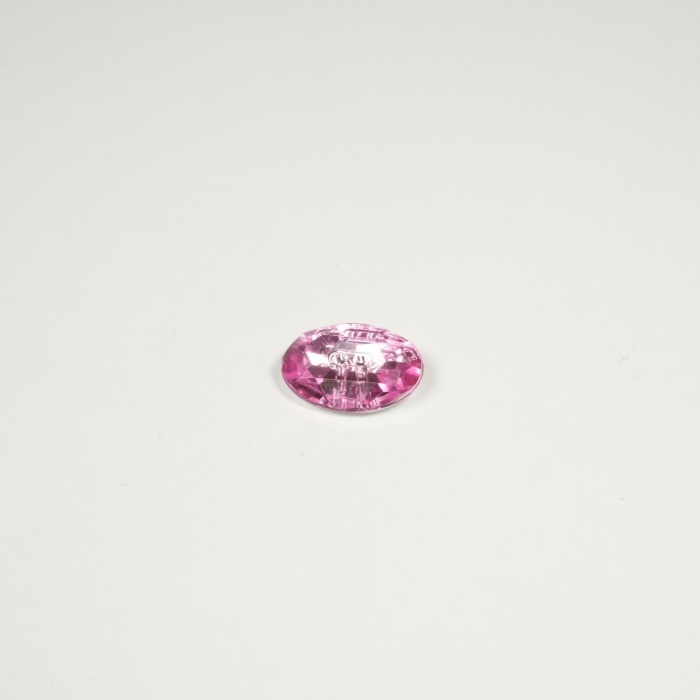 Oval Renkli Kristal Düğme - 3cm x 2 cm