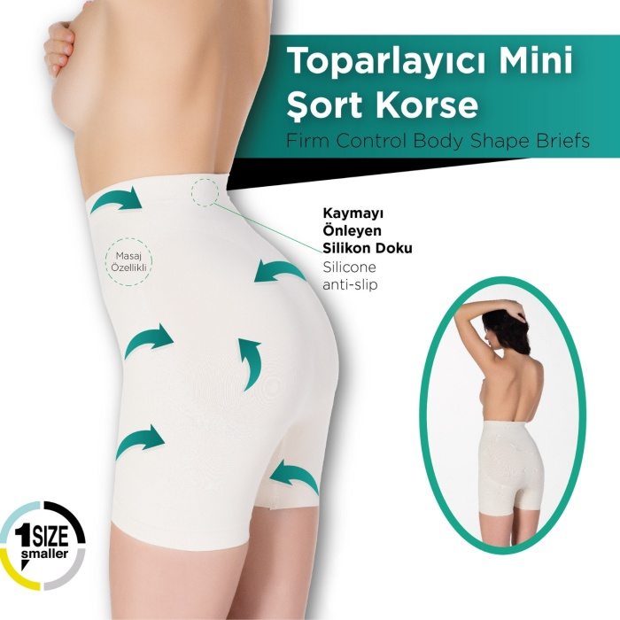 Form Angel - Toparlayıcı Mini Şort Korse - 5025