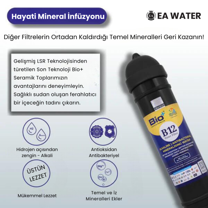 EA Water B12 Alkali Mineral pH 9 Su Arıtma Cihazı