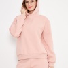 Kadın Kapüşonlu cepli Sweatshirt Pembe