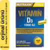 Nutraxin D3 3lü Vitamini (1.000 IU)-120 Adet Tablet