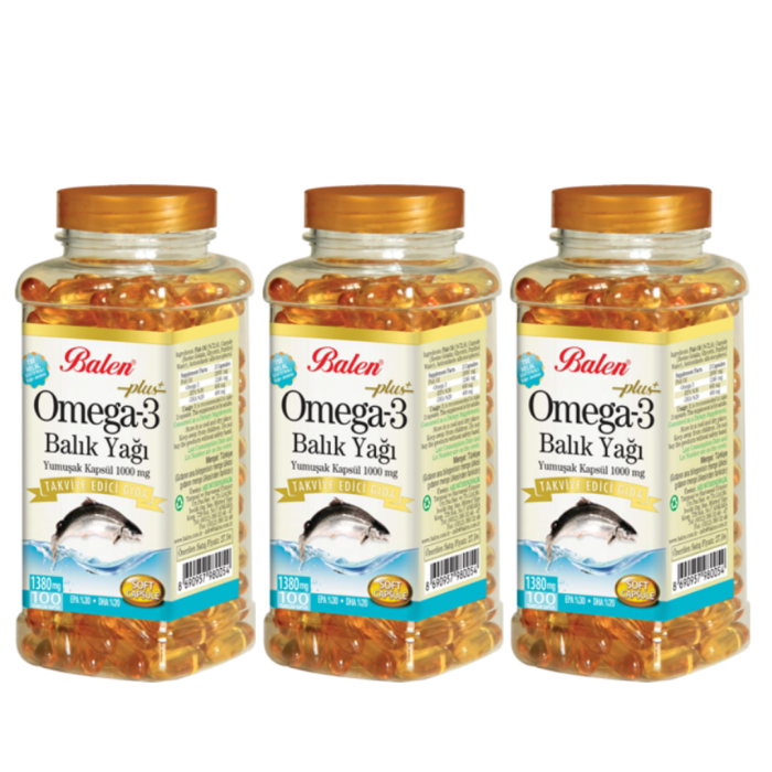 Balen Omega3 Balık Yağı Yumuşak Kapsül 3li kampanya