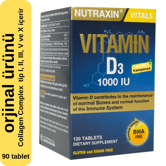 Nutraxin B12 Vitamini (1000 Mcg) - Dil Altı 60 Tableti