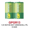 1,5V BÜYÜK BOY GREENCELL PİL D-SIZE