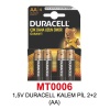 1,5V DURACELL KALEM PİL 2+2 (AA)