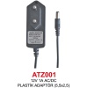 12V 1A AC/DC PLASTİK ADAPTÖR (5,5x2,5)