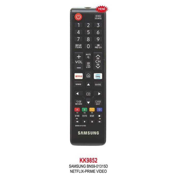 AMSUNG BN59-01315D NETFLIX-PRIME VİDEO Lcd KUMANDA