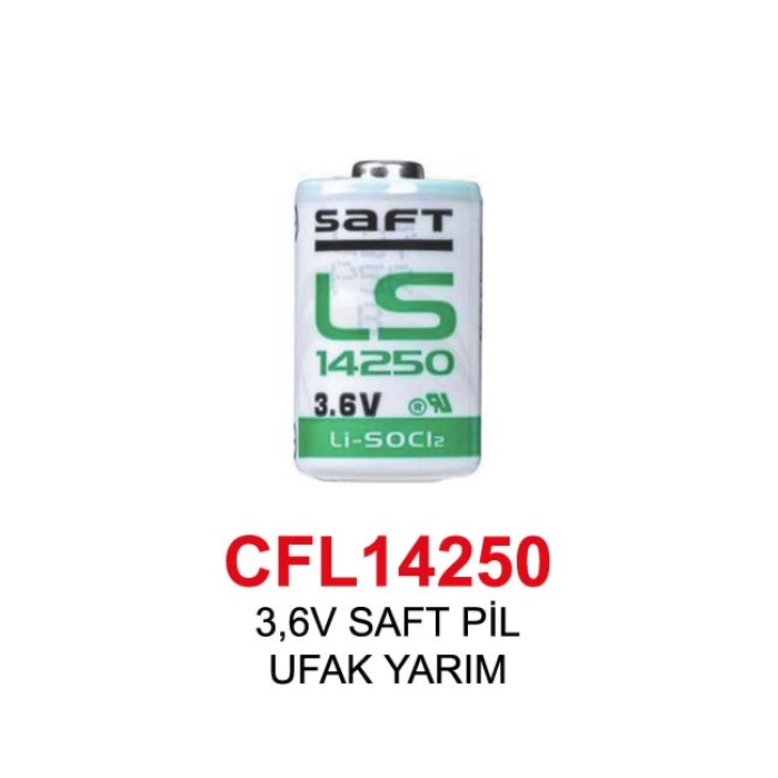 3,6V SAFT PİL UFAK YARIM