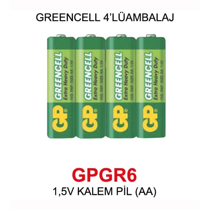 5V KALEM PİL (AA) - GREENCELL 4’LÜ AMBALAJ