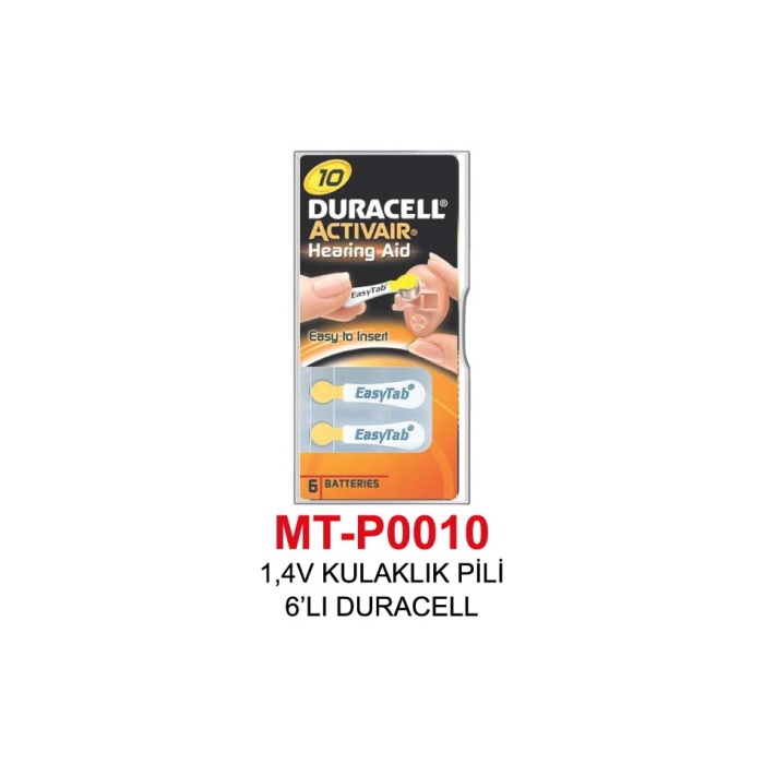 1,4V KULAKLIK PİLİ 6’LI DURACELL