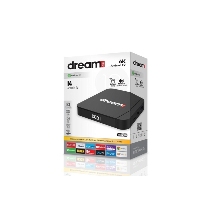 Dreamstar 6k Ultra Hd 4 Gb Ram 32 Gb Hafıza Android Tv Box (android 12) I-4 4-32