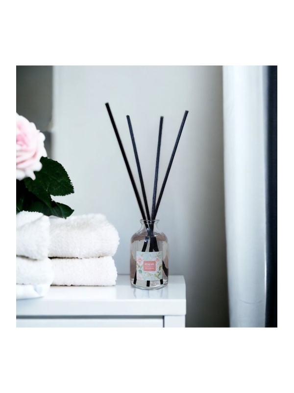 Bambu Çubuklu Doğal Oda Kokusu ( Reed Diffuser ) Beyaz Gül 50 ml