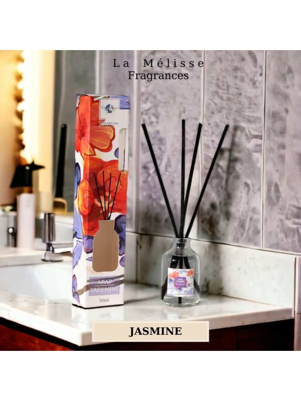 Bambu Çubuklu Doğal Oda Kokusu Reed Diffuser Arap Yasemini 50ml