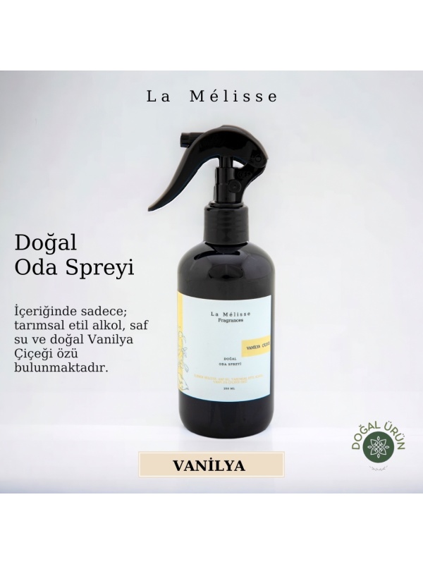 Doğal Vanilya Çiçeği Oda ve Çamaşır Kokusu, Doğal Çiçek özlü, Doğal İçerikli, 250 ml