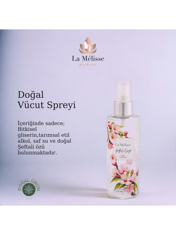 Vücut Spreyi %100 Doğal (şeftali Çiçeği) 200 Ml