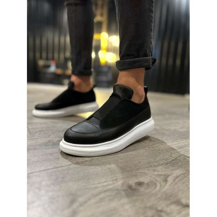 K&A Sneakers Ayakkabı 911 Siyah (Beyaz Taban)