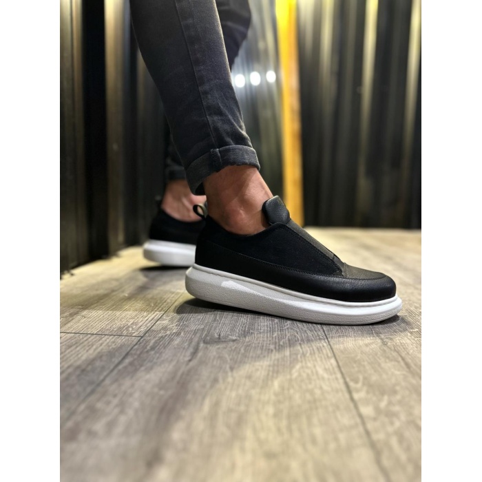 K&A Sneakers Ayakkabı 911 Siyah (Beyaz Taban)