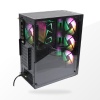 R12 Rainbow 4 Fanlı ATX Gaming Kasa 600W 80+ Bronze PSU