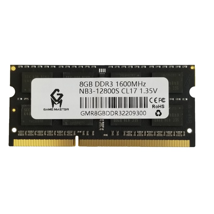 8GB 1600MHZ DDR3 LAPTOP RAM