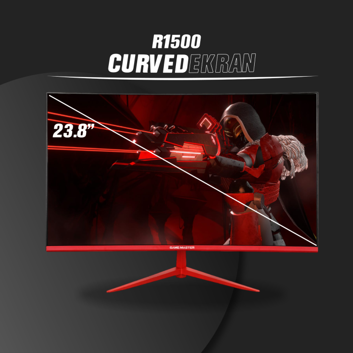 GM-C23875 23.8 75Hz FHD 2ms Curved Gaming Monitör