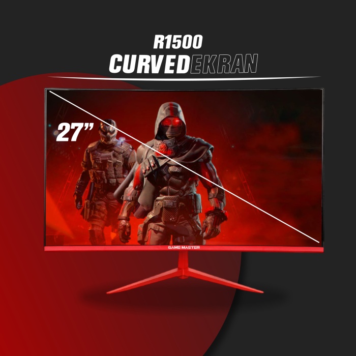 GM-C2775 27 75Hz FHD 2ms Curved Gaming Monitör