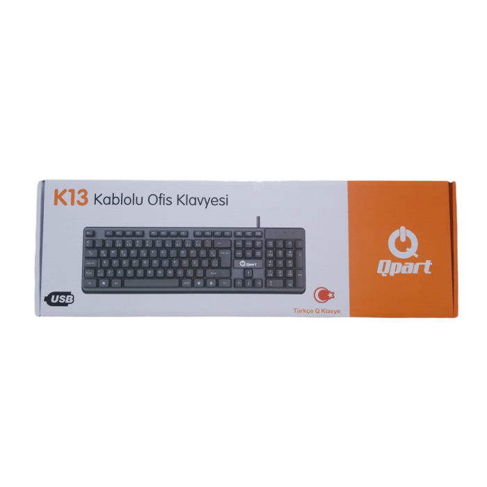 Qpart K13 Usb Ofis Klavyesi Q TR Kablolu