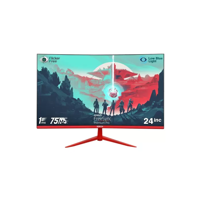 ZEIRON ZM575 23.8 CURVED GAMING MONITOR 75HZ 1920X1080