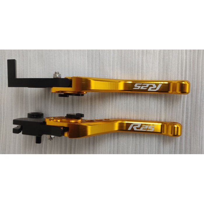 YAMAHA R25 SPOR MANET ELCİK - YÜKSEK KALITE - TAM UYUM - LAZER YAZILI - GOLD RENK