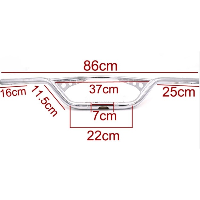 HARLEY CHOPPER GIDON - 22MM -SIYAH