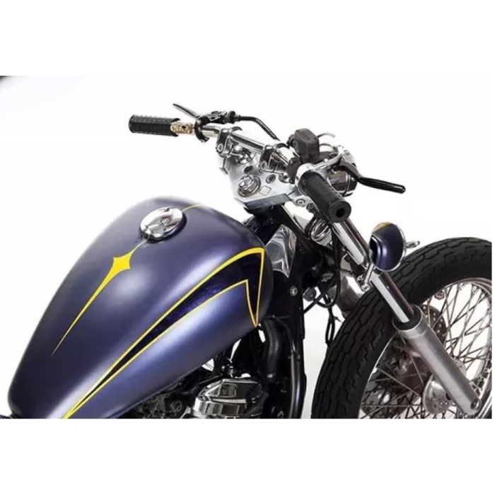 CHOPPER HARLEY CAFE RACER - EĞİK GIDON - 25MM - KROM -