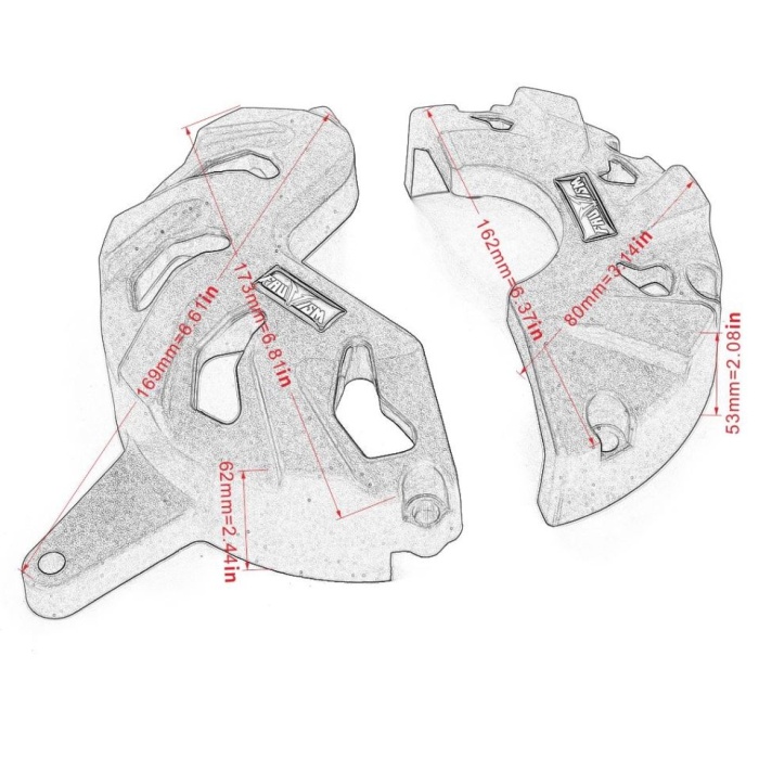 CFMOTO NK 250 MOTOR VE VİTES KORUYUCU KAPAK SET