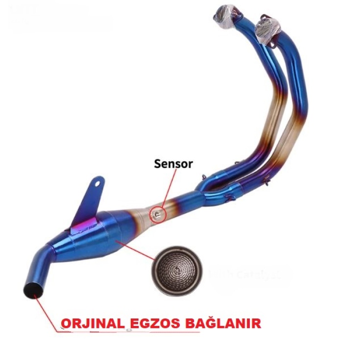 YAMAHA R25 - MT25 HEADERS KATALİZÖRLÜ 2015 - 2024 BORU SET