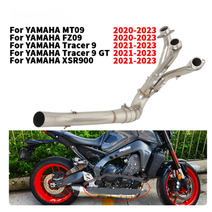 YAMAHA MT09 HEADERS 2020 MODEL VE SONRASI - ALT EGZOS