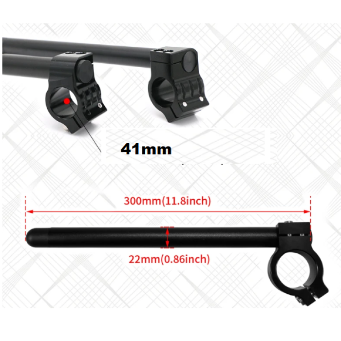 CHOPPER HARLEY GIDON UC - 41MM ÇAP - KROM