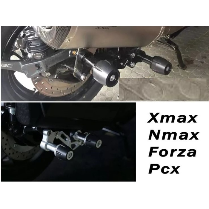 SCOOTER NMAX XMAX PCX  EGZOS KORUMA TAKOZU - KALIN CNC ÜRÜN - YÜKSEK KORUMA - GRI