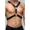 Perçin Detaylı Erkek Göğüs Harness, Sert Görünümlü Şık Erkek Fantazi Giyim - Brfm179