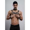 Gay Fantazi Giyim, Erkek Partywear, Tecnowear, Erkek Göğüs Harness- Brfm55