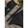 Angelsin Özel Tasarım Bikini Altı Siyah - Ms41269