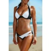 Angelsin Siyah Beyaz Bikini Altı Ms41248