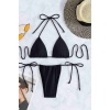 Angelsin Brezilya Model Bağlamalı Bikini Altı Siyah Ms41659