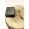 Jasper Doğal Taşı Zincirli El Yapımı Tasarımlı Kolye Uç: 3,5 cm Zincir: 20 cm Kutulu
